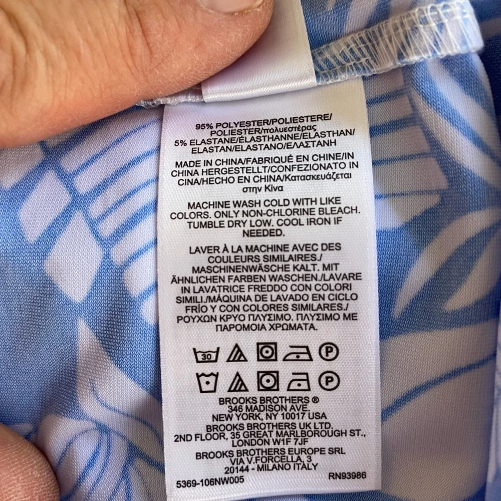 NWT Brooks Brothers beach tropical dress Small - Picture 7 of 8